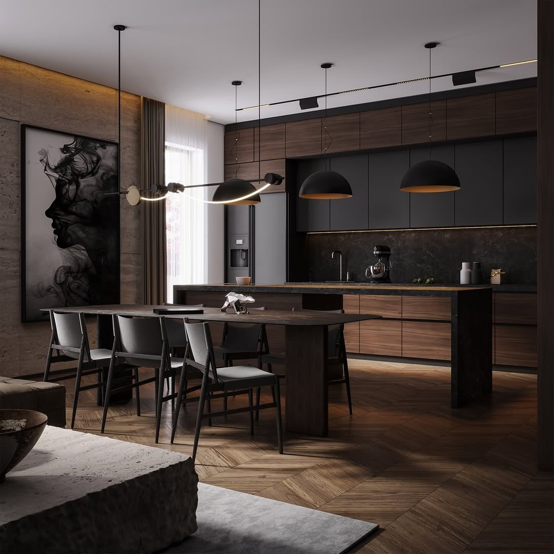 Modern Dark Luxury Apartment Gallery